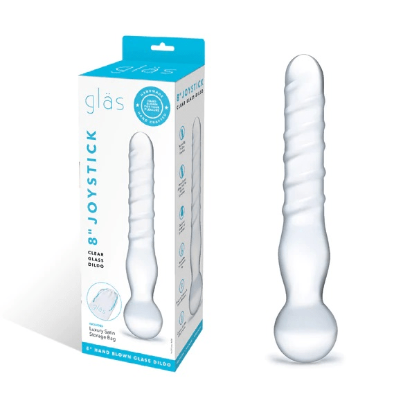 Joystick Clear Glass Dildo Vibrant Vibes Australia - Quality Sex Toys - Great Prices