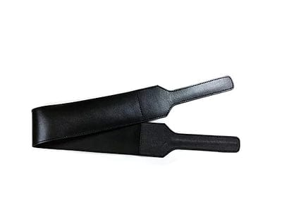 Leather Open Folded Paddle Black Vibrant Vibes Australia - Quality Sex Toys - Great Prices