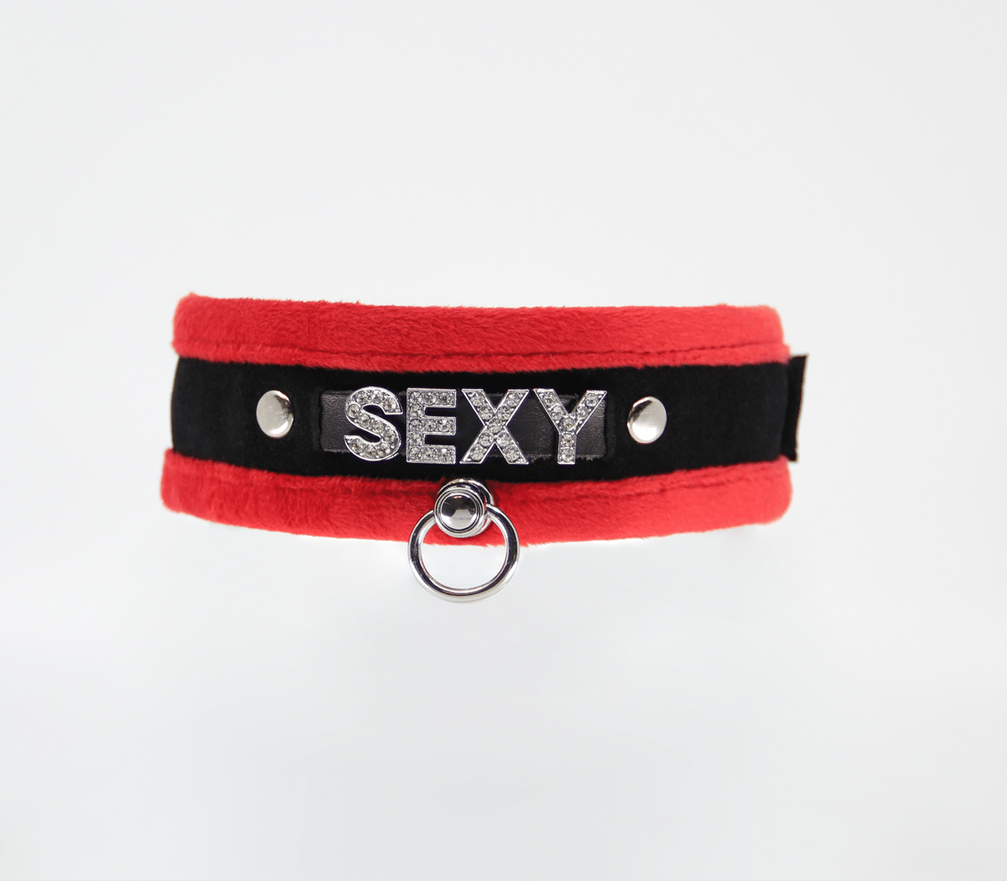 COL016A Collar - Red - Love in Leather