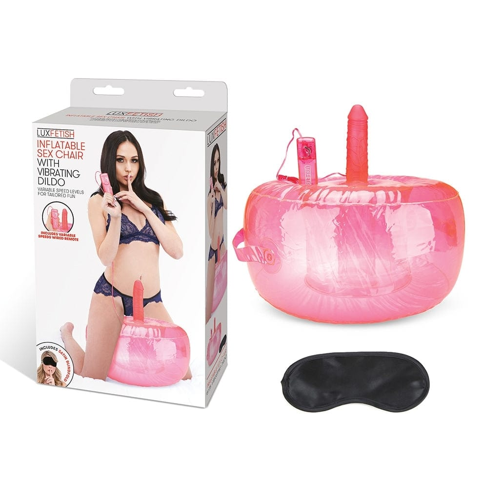 Lux Fetish Inflatable Sex Chair With Vibrating Dildo Vibrant Vibes Australia - Quality Sex Toys - Great Prices