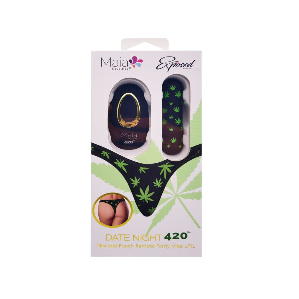 Maia DATE NIGHT 420 PANTY VIBE - S/M - S/M 420 Panty with USB Rechargeable Bullet & Remote