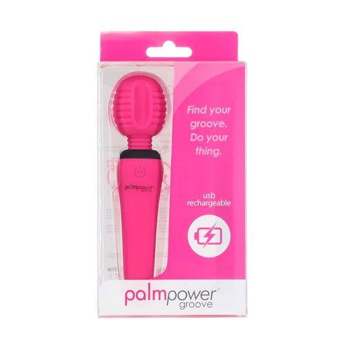 Palm Power groove mini wand- fuchsia Vibrant Vibes Australia - Quality Sex Toys - Great Prices