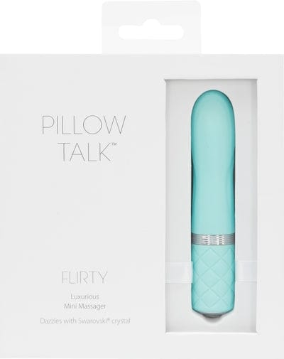 PILLOW TALK FLIRTY VIBE WITH SWAROVSKI CRYSTAL TEAL Vibrant Vibes Australia - Quality Sex Toys - Great Prices