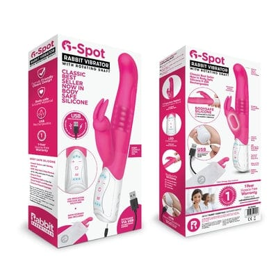 Rabbit Essentials Rechargeable G-Spot Rabbit - Hot Pink Vibrant Vibes Australia - Quality Sex Toys - Great Prices