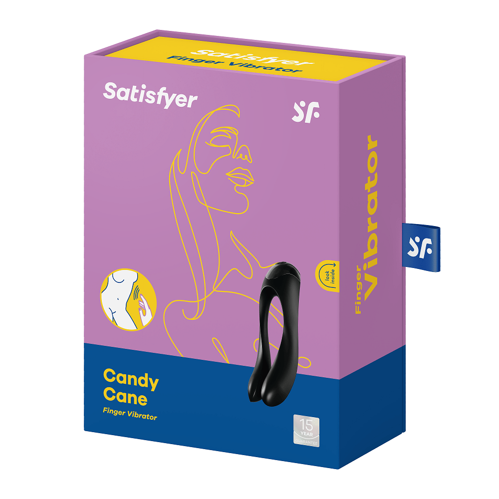 Satisfyer Candy Cane Black Vibrant Vibes Australia - Quality Sex Toys - Great Prices