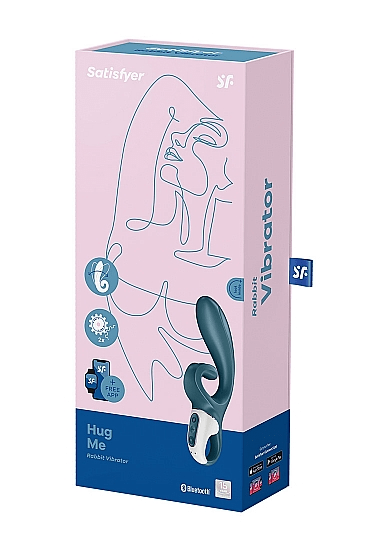 Satisfyer Hug Me- GreyBlue Vibrant Vibes Australia - Quality Sex Toys - Great Prices