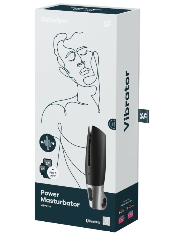 Satisfyer Power Masturbator black/silver Vibrant Vibes Australia - Quality Sex Toys - Great Prices