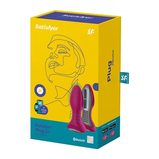 Satisfyer Rotator Plug 2+ fuchsia Vibrant Vibes Australia - Quality Sex Toys - Great Prices