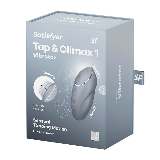 SATISFYER Tap & Climax 1 bluegrey Vibrant Vibes Australia - Quality Sex Toys - Great Prices