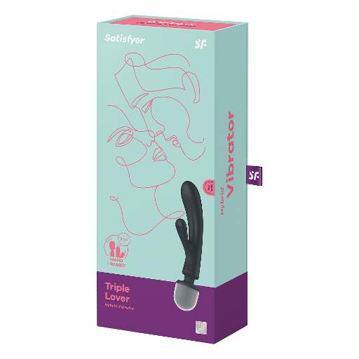 Satisfyer Triple Lover Grey Vibrant Vibes Australia - Quality Sex Toys - Great Prices