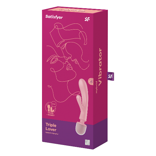 Satisfyer Triple Lover Pink Vibrant Vibes Australia - Quality Sex Toys - Great Prices