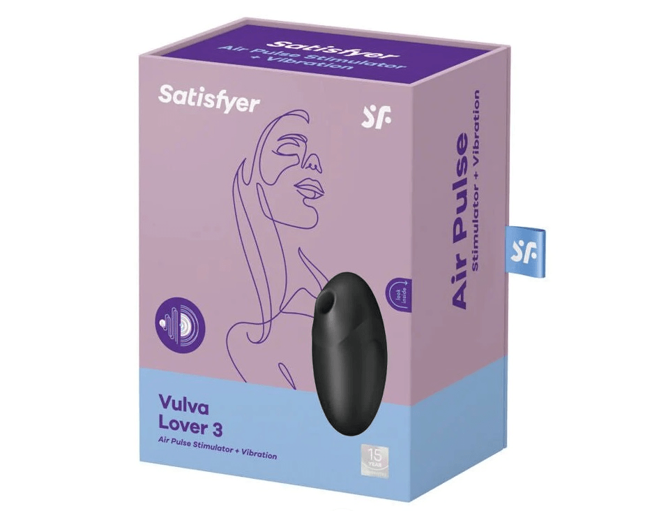 Satisfyer Vulva Lover 3 black Vibrant Vibes Australia - Quality Sex Toys - Great Prices
