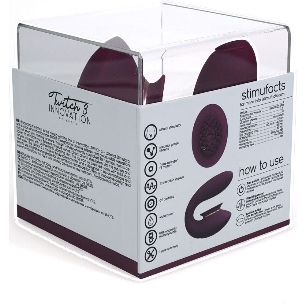 Twitch 3 - Burgundy Shots Toys