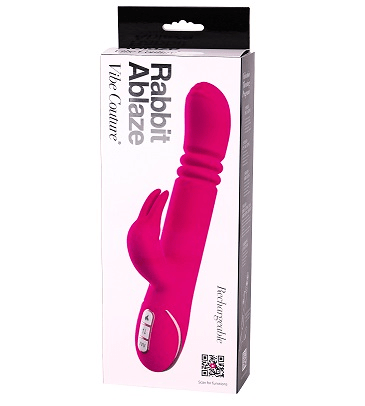 Vibe Couture Rabbit Ablaze Pink Vibrant Vibes Australia - Quality Sex Toys - Great Prices