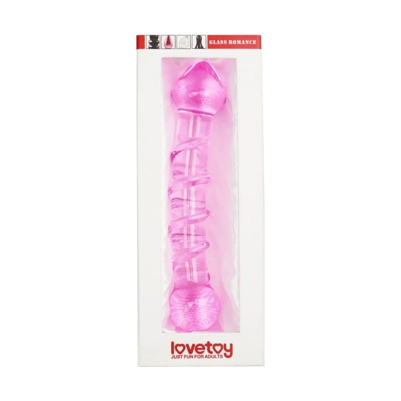 Glass Romance 5 Pink 7in Vibrant Vibes Australia - Quality Sex Toys - Great Prices