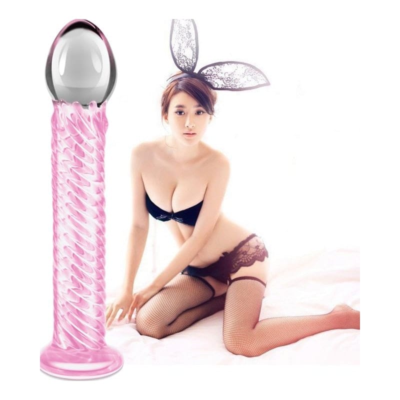 Glass Romance 7 Pink 7.5in Vibrant Vibes Australia - Quality Sex Toys - Great Prices