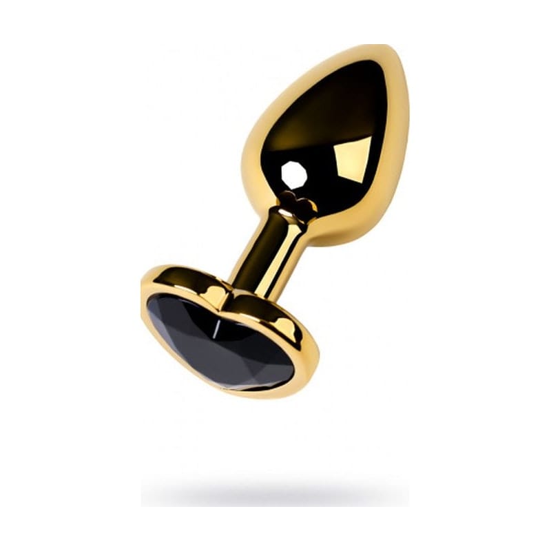 Gold Metal Anal Plug w Tourmaline Heart Crystal Small Vibrant Vibes Australia - Quality Sex Toys - Great Prices