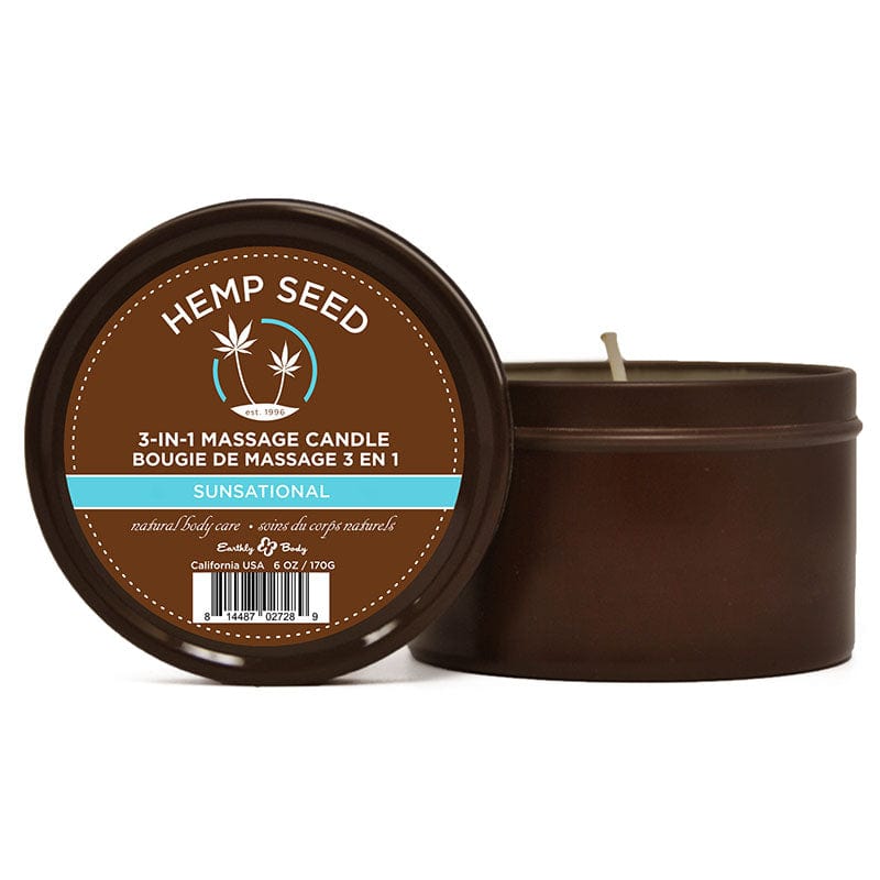 Hemp Seed 3-In-1 Massage Candle Earthly Body