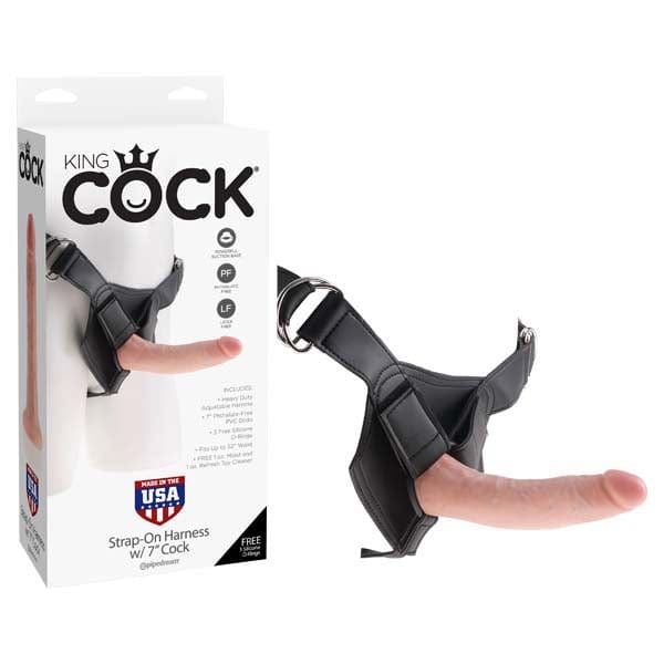King Cock Strap-On Harness With 7'' Cock Pipedream