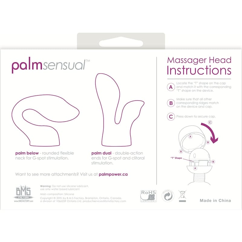 PalmSensual Massager Heads Pink (For use with PalmPower) Vibrant Vibes Australia - Quality Sex Toys - Great Prices