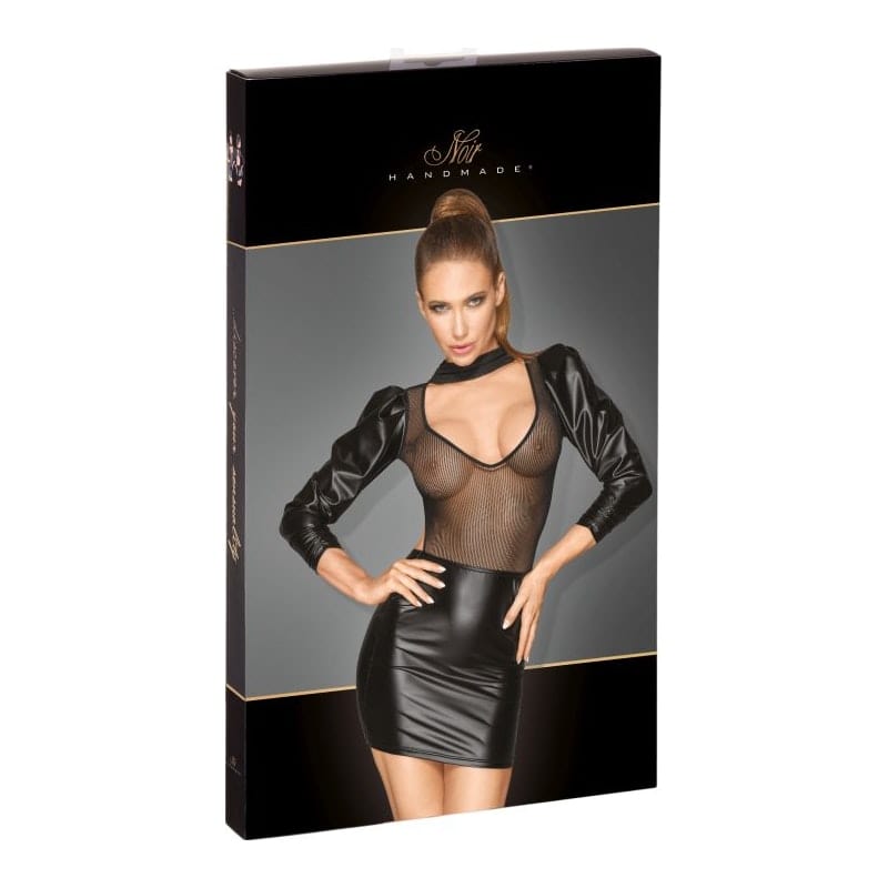 Power Wetlook Tulle Dress w Bouffant Sleeves Vibrant Vibes Australia - Quality Sex Toys - Great Prices