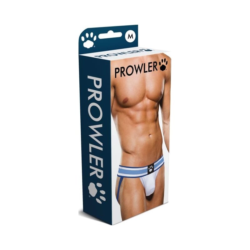 Prowler Jock White/Blue Vibrant Vibes Australia - Quality Sex Toys - Great Prices