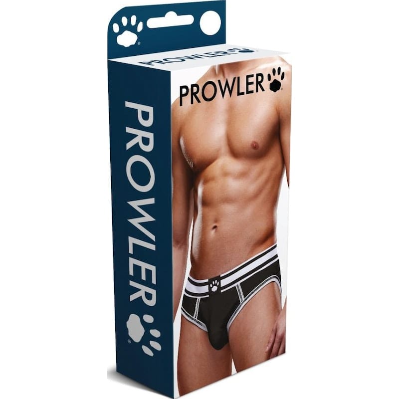 Prowler Open Brief Black/White Vibrant Vibes Australia - Quality Sex Toys - Great Prices