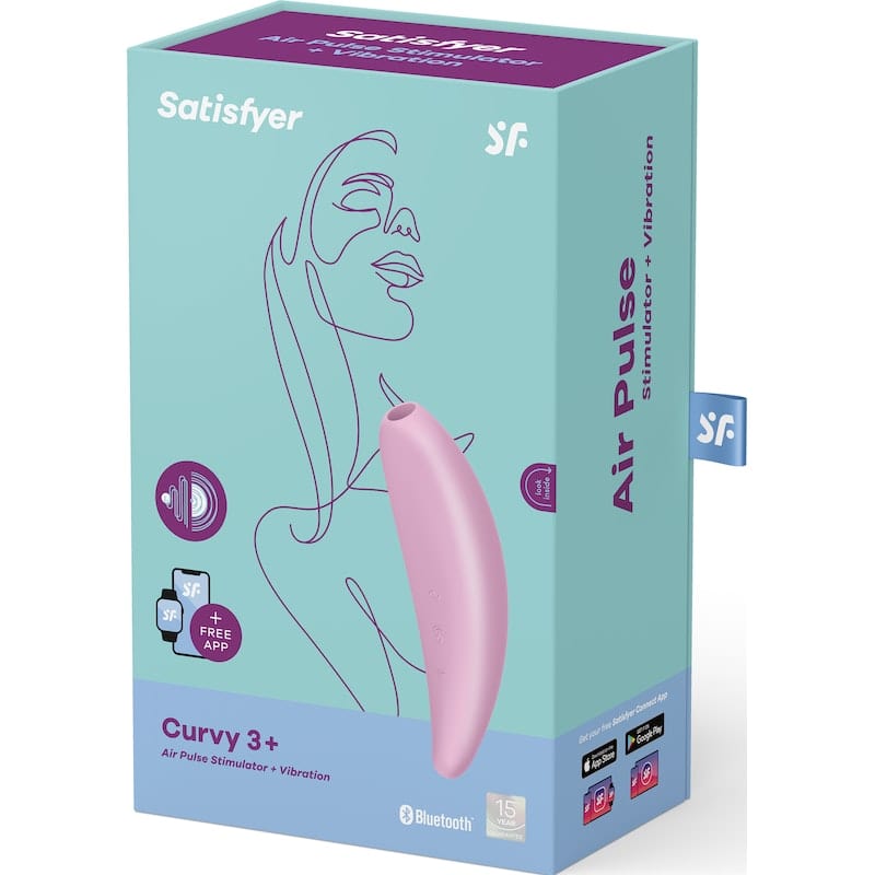 Satisfyer Curvy3+ Pink Vibrant Vibes Australia - Quality Sex Toys - Great Prices