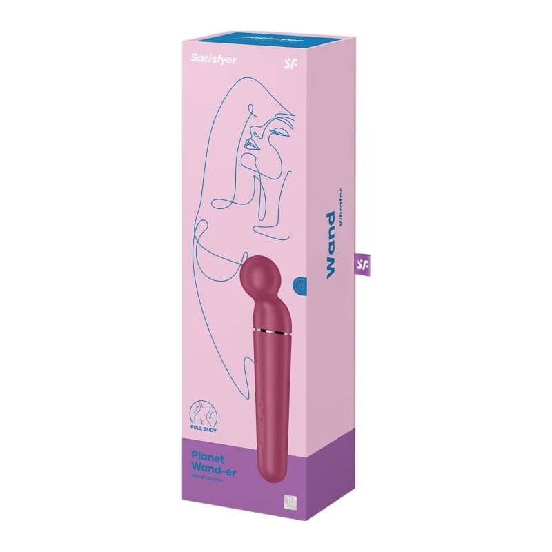 Satisfyer Planet Wand-er Berry Vibrant Vibes Australia - Quality Sex Toys - Great Prices