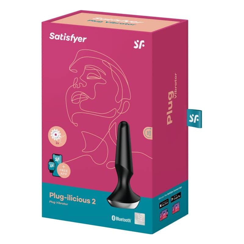 Satisfyer Plug-ilicious 2 Black Vibrant Vibes Australia - Quality Sex Toys - Great Prices