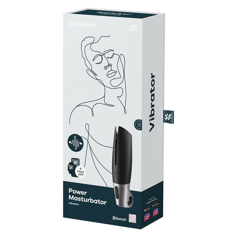 Satisfyer Power Masturbator Black Silver Satisfyer