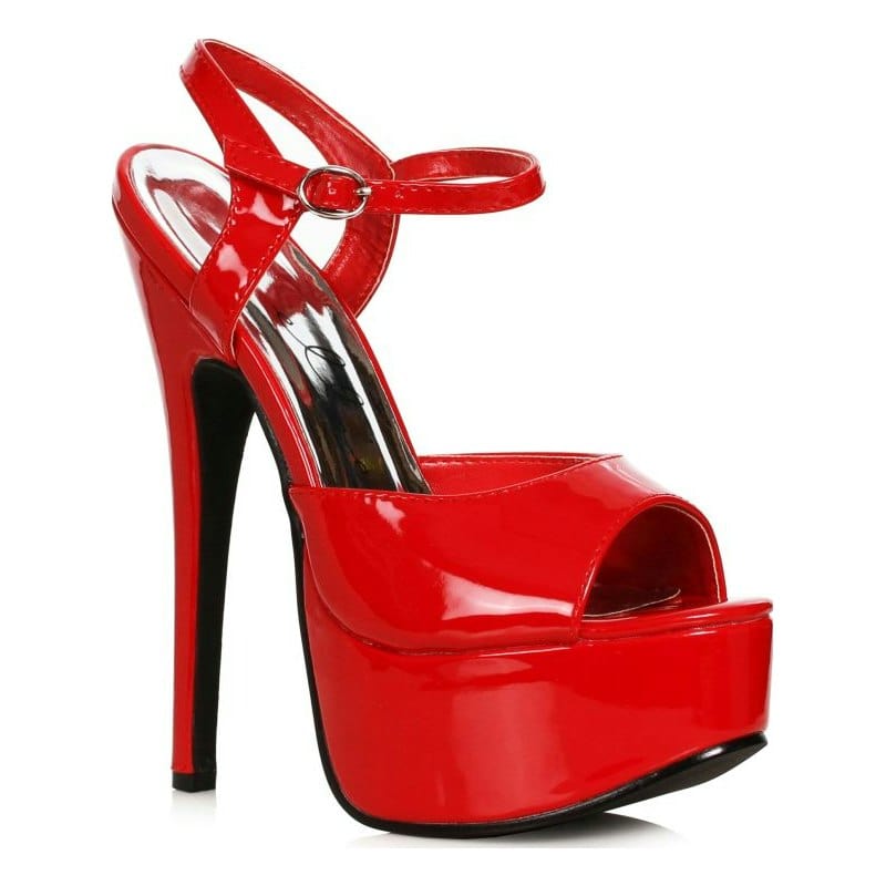 Stiletto Sandal Red 6.5in Vibrant Vibes Australia - Quality Sex Toys - Great Prices