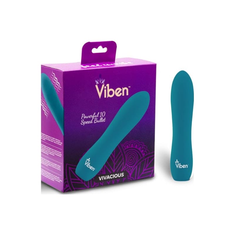 Viben Vivacious Rumble Motor Rechargeable Bullet Ocean Vibrant Vibes Australia - Quality Sex Toys - Great Prices
