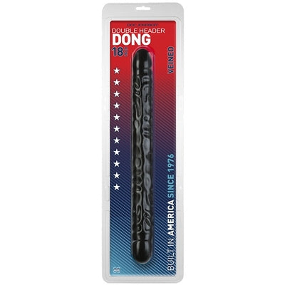 Double Header 18" Veined - Black