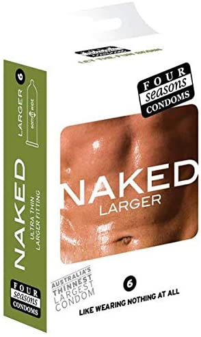 Four Seasons Large Naked Condoms 6 Pack