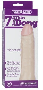 Vac-U-Lock Attachment - Natural Dong Thin 7"****
