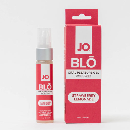 JO Blo Strawberry Lemonade - Strawberry Lemonade Flavoured Oral Pleasure Gel - 30 ml Bottle