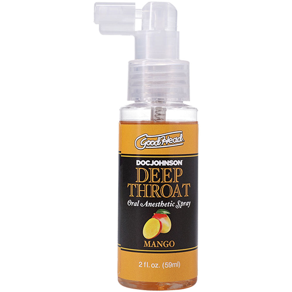 GoodHead Deep Throat Spray - Mango - Mango Flavoured Deep Throat Spray - 59 ml Bottle