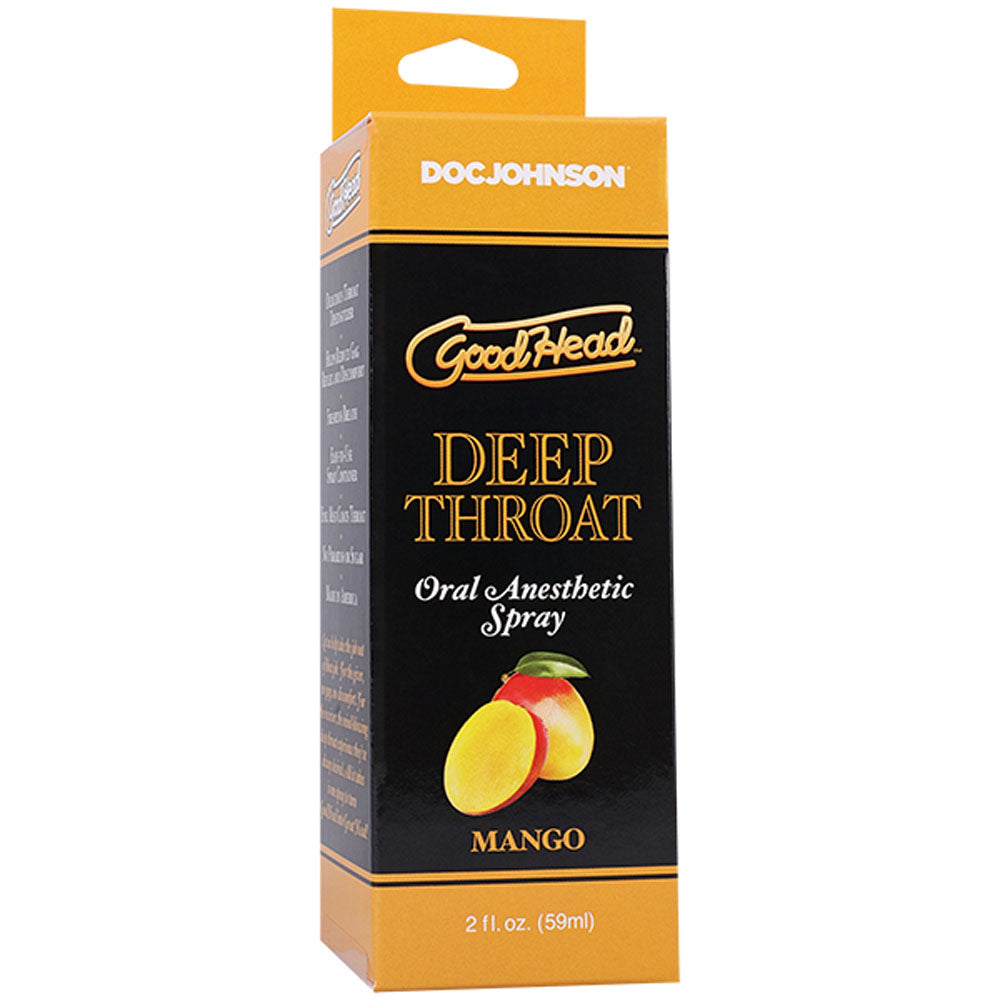 GoodHead Deep Throat Spray - Mango - Mango Flavoured Deep Throat Spray - 59 ml Bottle