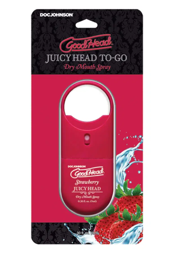 GoodHead - Juicy Head Dry Mouth Spray To-Go - Strawberry - .30 fl. oz....