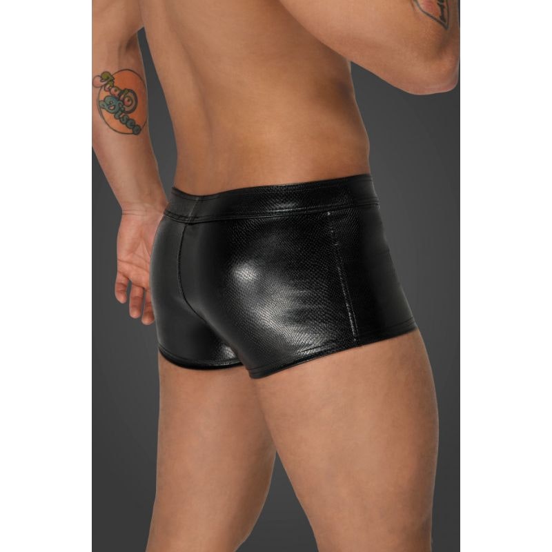 Snake Wetlook Short Shorts Black Large