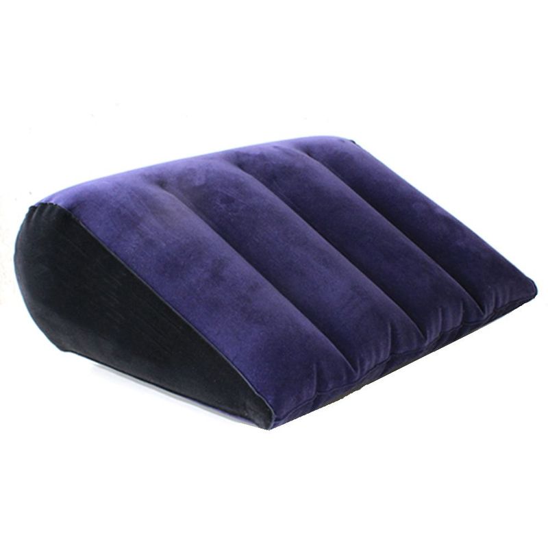 Inflatable Sex Positioning Triangular Cushion Blue