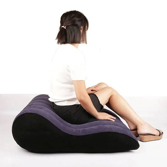 Large Inflatable Mini Sex Positioning Mattress Blue