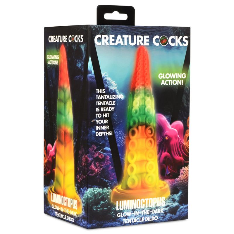 Creature Cocks - Luminoctopus GITD Tentacle Dildo