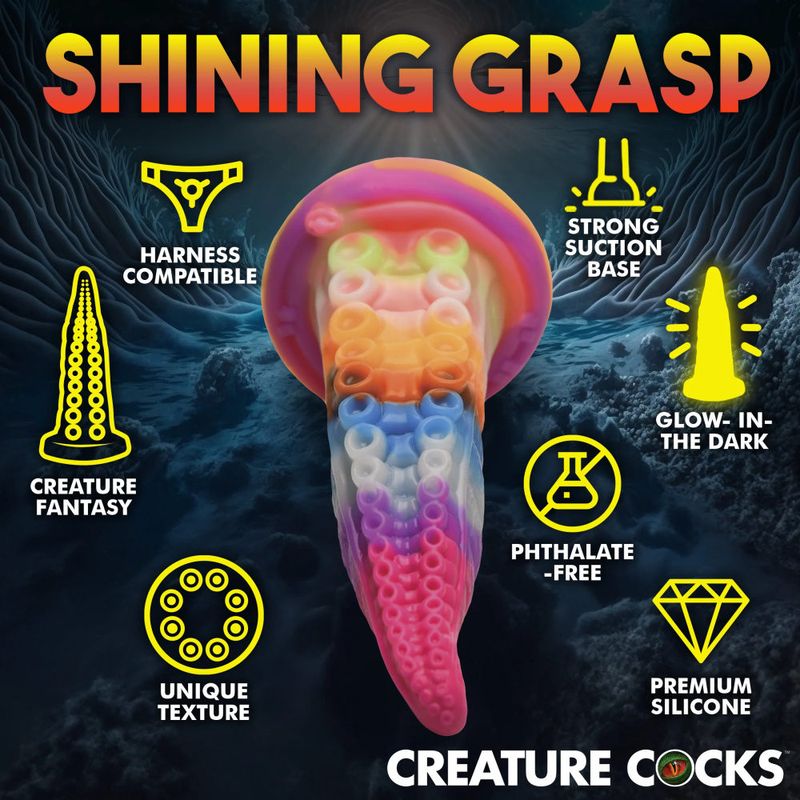 Creature Cocks - Luminoctopus GITD Tentacle Dildo