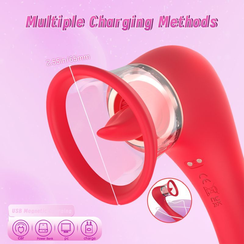 Trumpet 3-in-1 Sucking Licking Vibrating Vaginal Stimulator