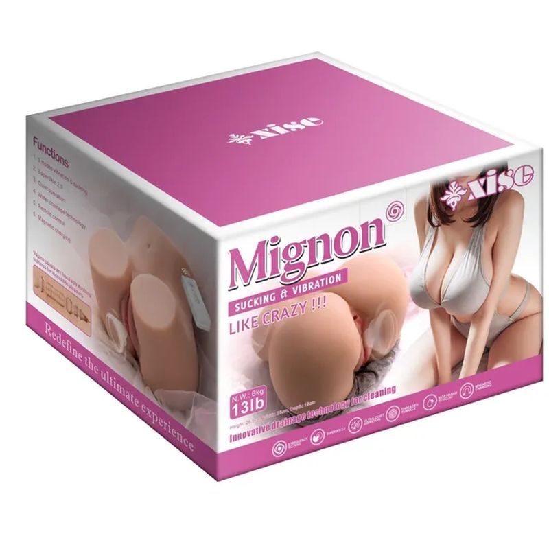 Mignon 6kg USB Auto Suction Pussy and Ass with Remote Sex Doll