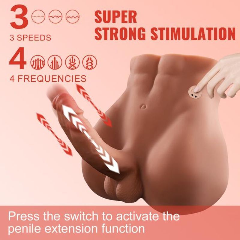 Bartlett 5kg USB Auto Thrusting 15cm Male Cock and Ass Sex Doll