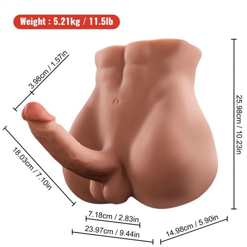 Bartlett 5kg USB Auto Thrusting 15cm Male Cock and Ass Sex Doll