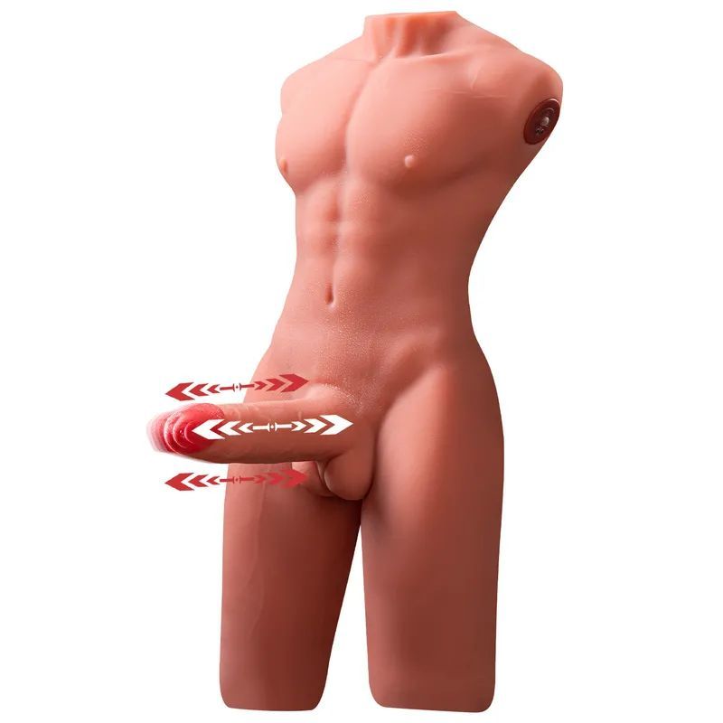 Jason 8kg USB Auto Thrusting 17cm Cock and Ass Male Torso Sex Doll